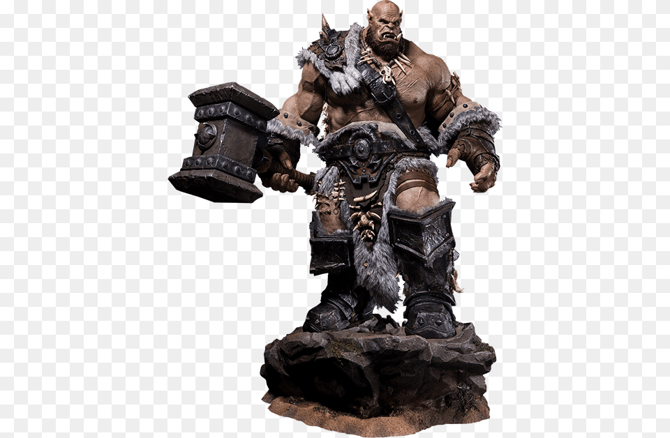 Orgrim Statue, Adult, Male, Man, Person Png Image