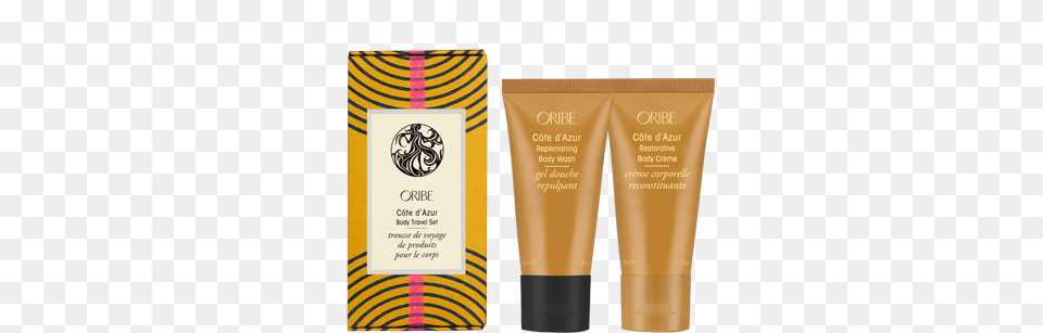 Oribe Cote D Azur Body Travel Set, Bottle, Cosmetics, Lotion, Sunscreen Png