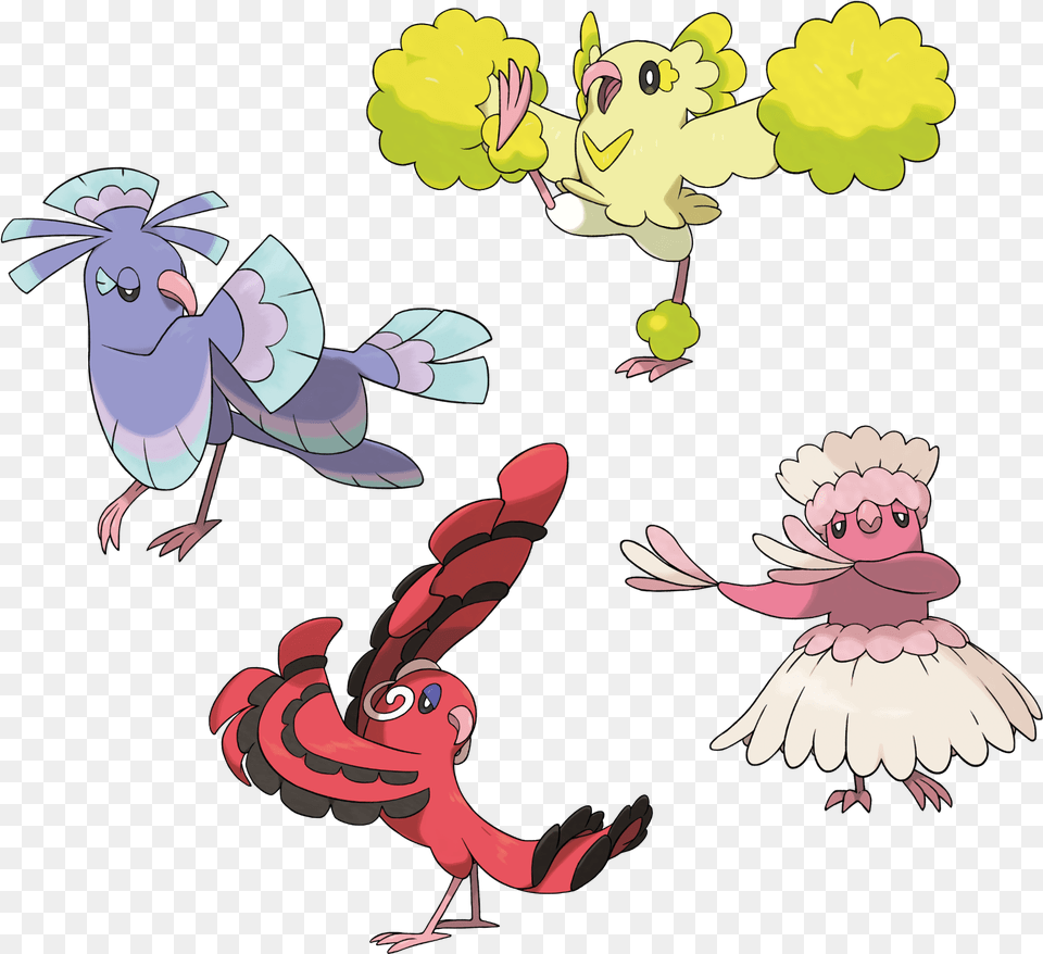 Oricorio Pom Pom Bird Pokemon, Cartoon, Animal Free Png Download