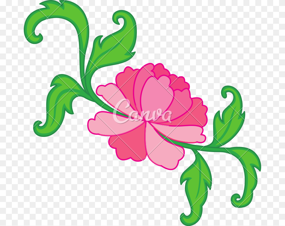 Oriental Flower Vector Design, Art, Floral Design, Graphics, Pattern Png