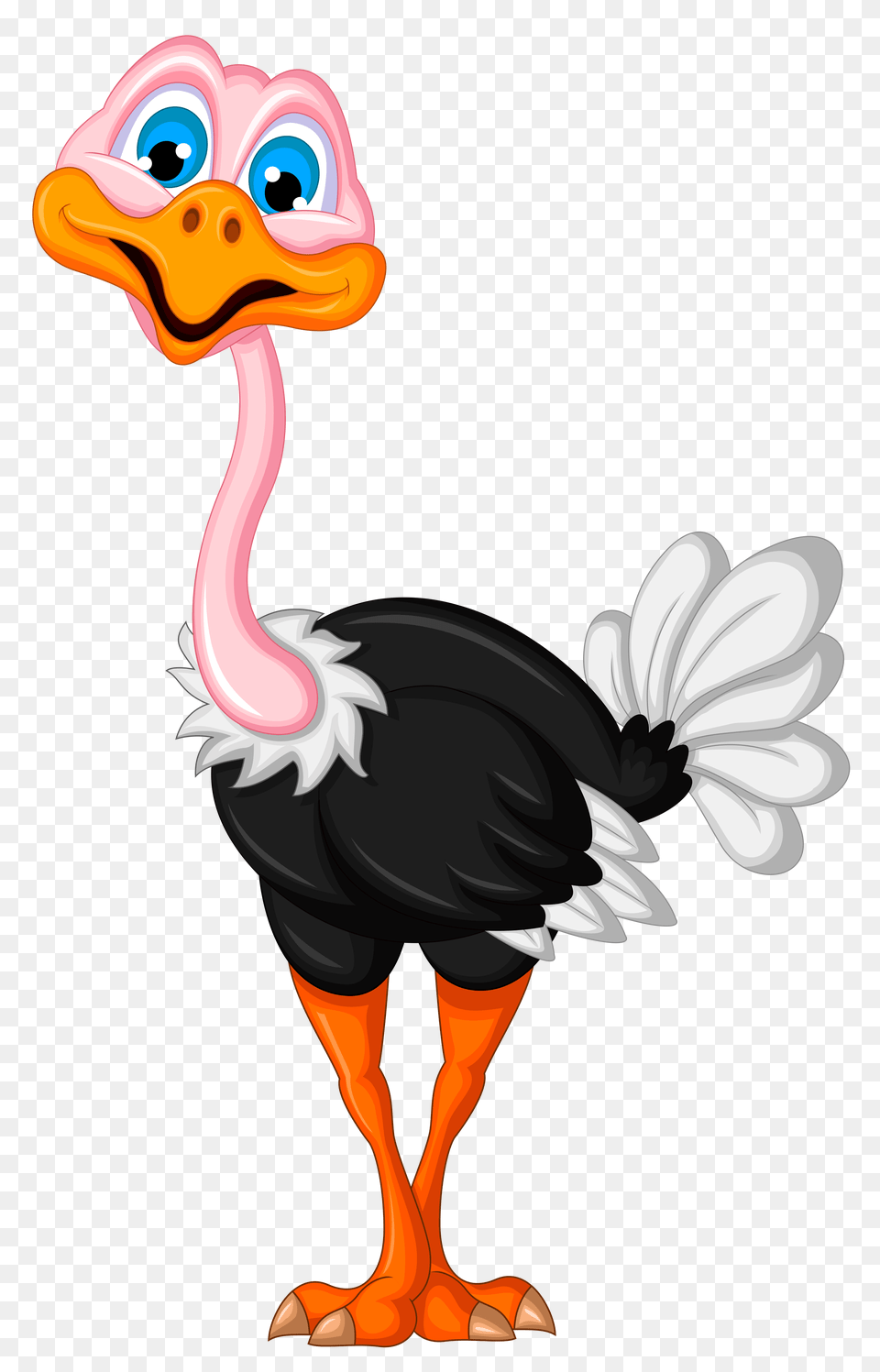 Orig Clip Art Cartoons And Painting, Animal, Bird, Ostrich, Beak Free Transparent Png