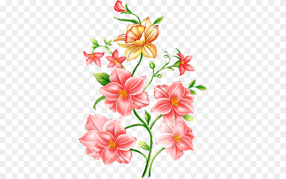 Orig Flowers Leaves, Art, Floral Design, Flower, Graphics Free Transparent Png