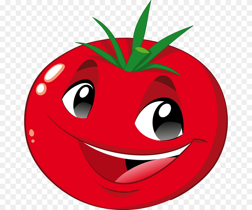 Orig Smiling Fruits Ampvegetables, Food, Plant, Produce, Tomato Png
