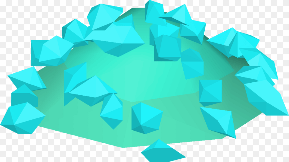 Origami, Sphere, Turquoise, Crystal, Mineral Free Transparent Png