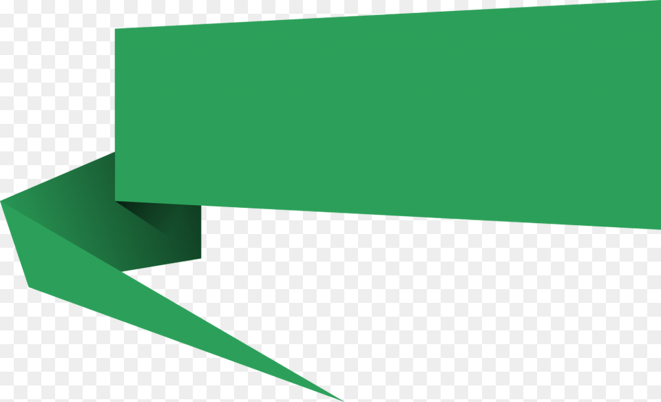Origami Banner Vector, Green, Paper, Accessories, Gemstone Free Transparent Png