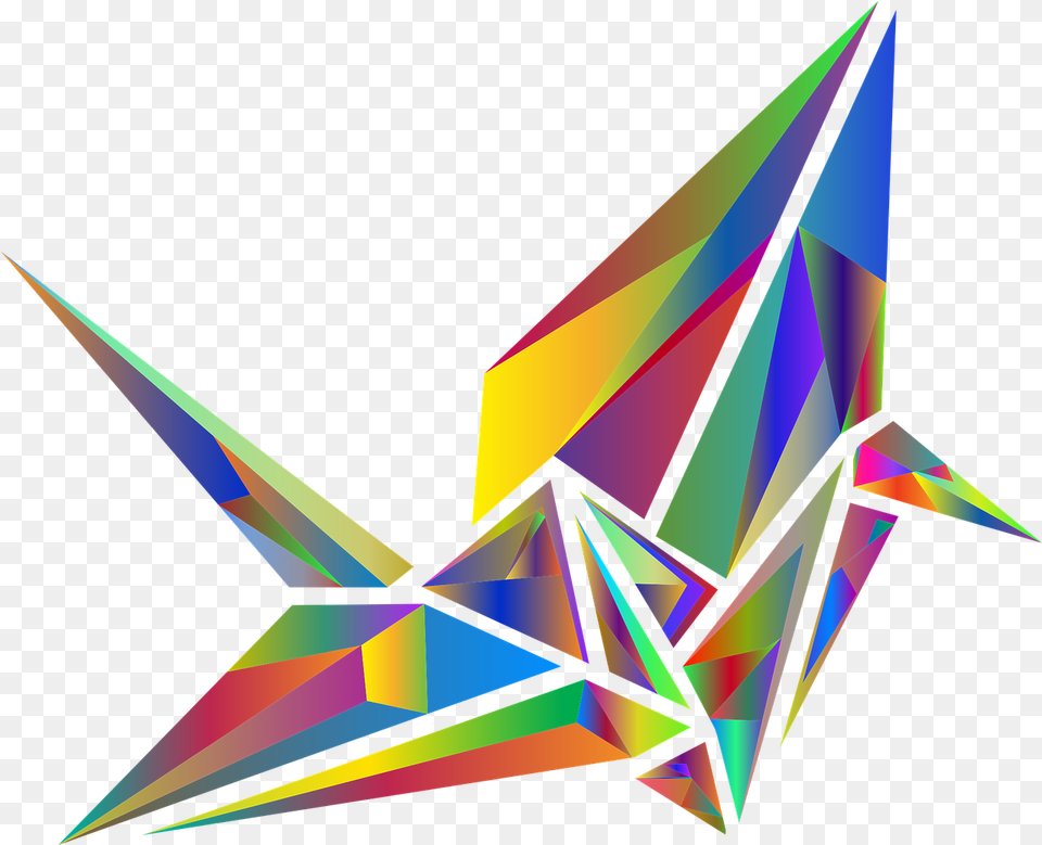 Origami Bird Folded Vector Graphic On Pixabay Illustration, Art, Paper, Toy Png