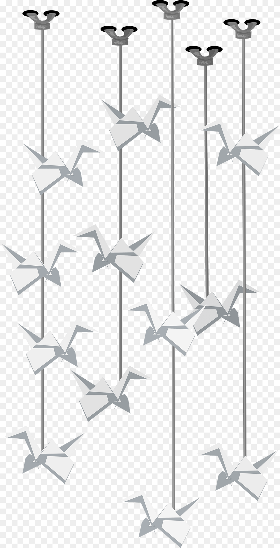 Origami Ceiling Decor Clipart, Symbol, Paper Free Png