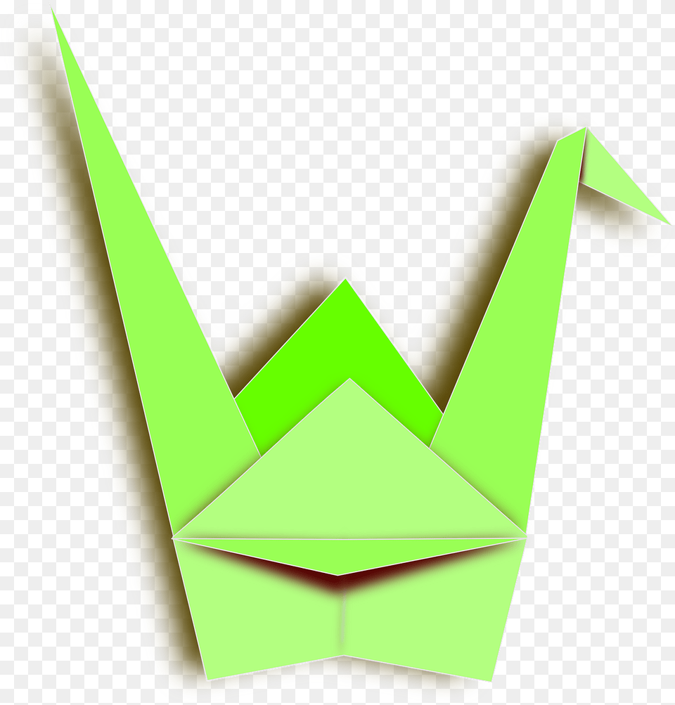 Origami Crane Transparent, Art, Paper Png Image