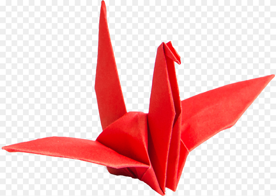 Origami Paper Crane Transparent, Art Free Png