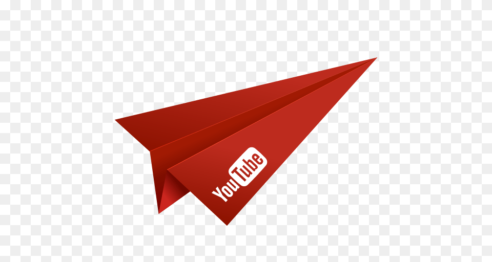 Origami Paper Plane Red Social Media Video Youtube Icon, Rocket, Weapon Png Image