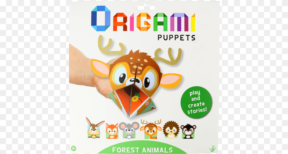 Origami Puppets Forest Animals, Advertisement, Poster, Baby, Person Free Png