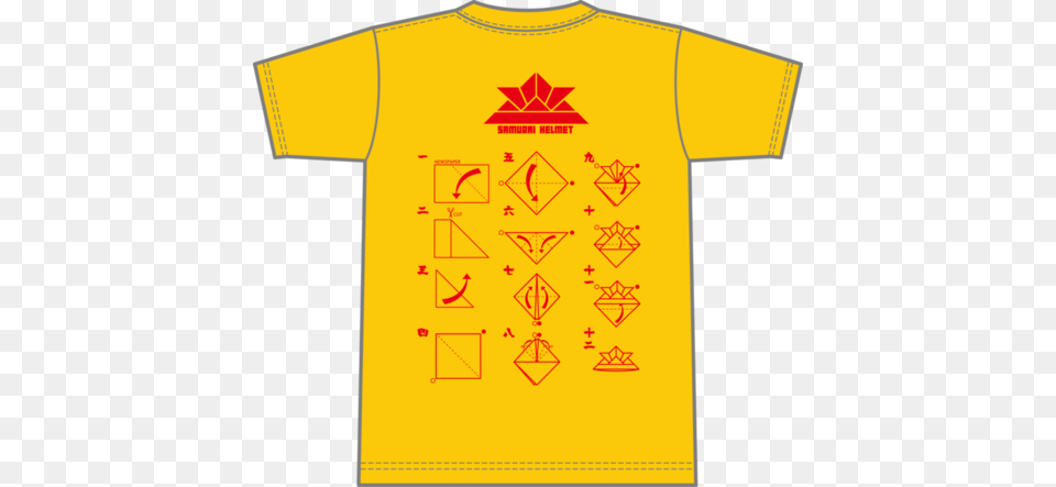 Origami Samurai Helmet Instructions T Shirt T, Clothing, T-shirt, Symbol Free Png