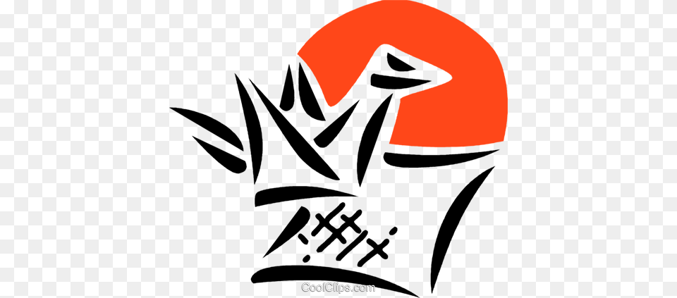 Origami Swan Royalty Vector Clip Art Illustration, Logo, Emblem, Symbol, Animal Free Transparent Png