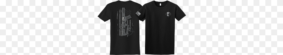 Origin Black T Shirt T Shirt, Clothing, T-shirt, Firearm, Weapon Free Png Download