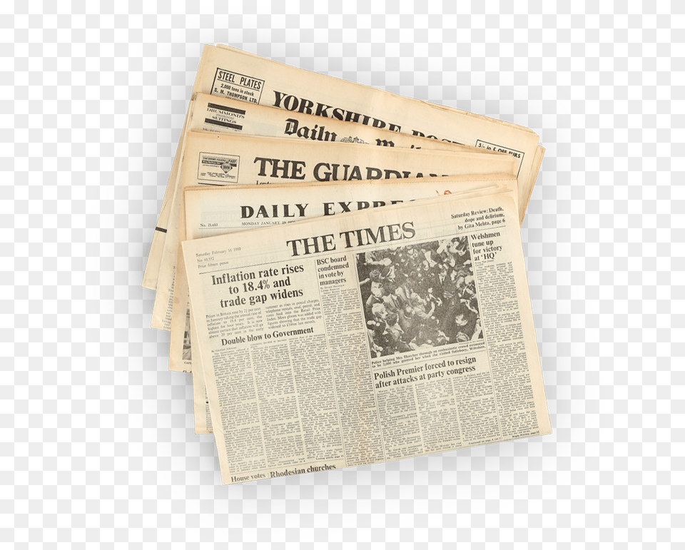 Original 1979 Newspapers 1990 Newspaper, Text Free Transparent Png