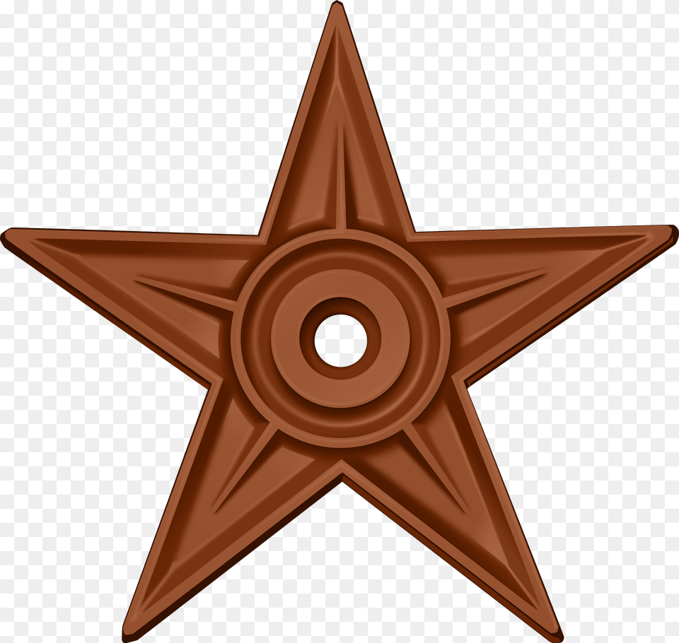 Original Barnstar Hires Clipart, Star Symbol, Symbol, Cross Free Png Download