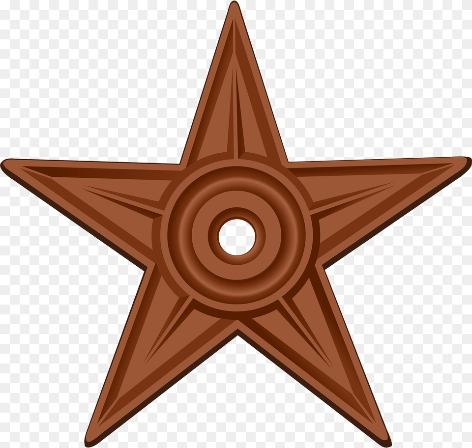 Original Barnstar Hires Clipart, Star Symbol, Symbol, Cross Png Image