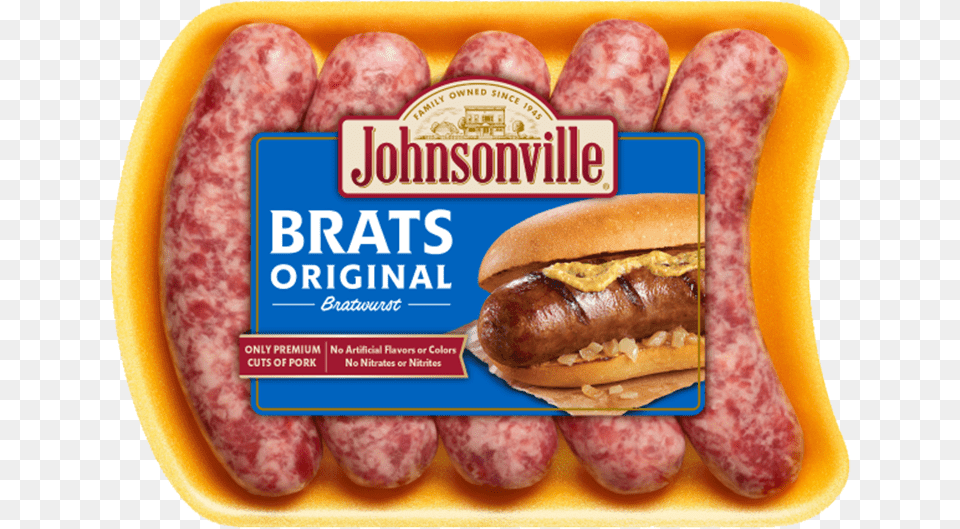Original Brats Johnsonville Brats, Burger, Food, Hot Dog, Apple Free Png