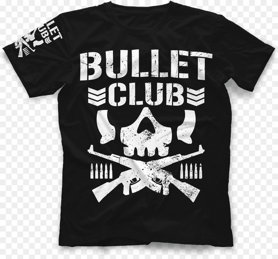 Original Bullet Club T Shirt, Clothing, T-shirt, Face, Head Free Png