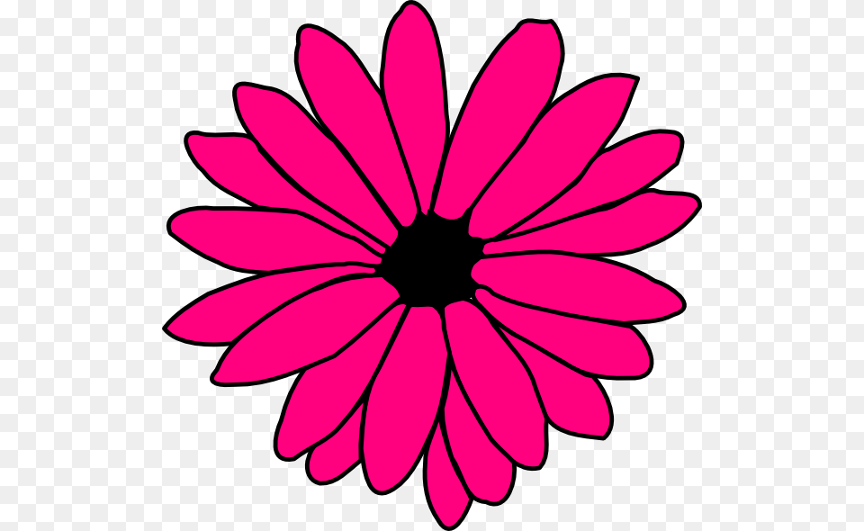 Original Clip Art File Pink Daisy Svg Images Downloading, Dahlia, Flower, Petal, Plant Png Image