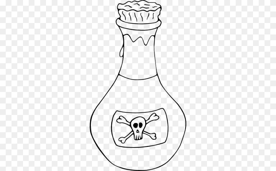 Original Clip Art File Poison Bw Svg Images Downloading, Jar, Pottery, Vase, Smoke Pipe Free Png