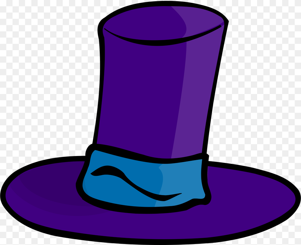 Original Clip Art File Purple Top Hat Svg, Clothing, Cylinder, Glass, Jar Free Transparent Png