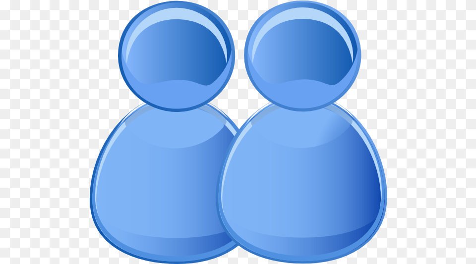 Original Clip Art File Two Users Icon Svg Images Full Blue Transparent Person Icon, Sphere, Balloon Png