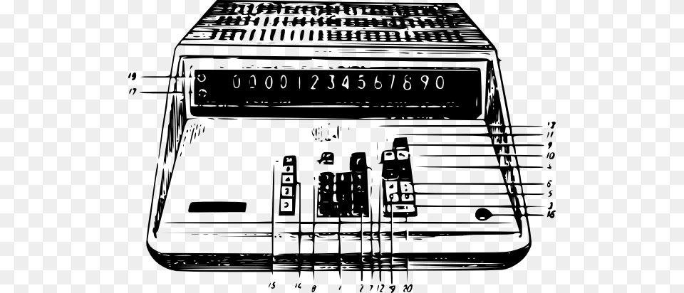 Original Clip Art File Ussr Calculator Svg Images, Electronics Free Png