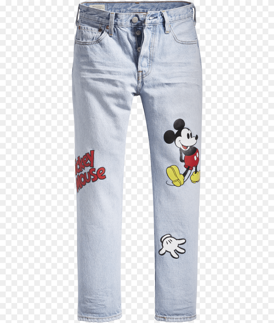 Original Cropped Jeans, Clothing, Pants, Animal, Bear Free Png Download