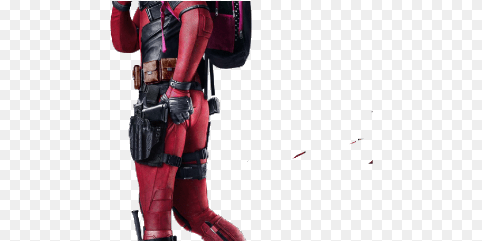 Original Deadpool Full Face Leather Mask Helmet Hood, Clothing, Costume, Person Png Image