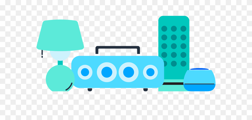 Original Design Manufacturers For The Alexa Voice Service, Lamp, Turquoise Png