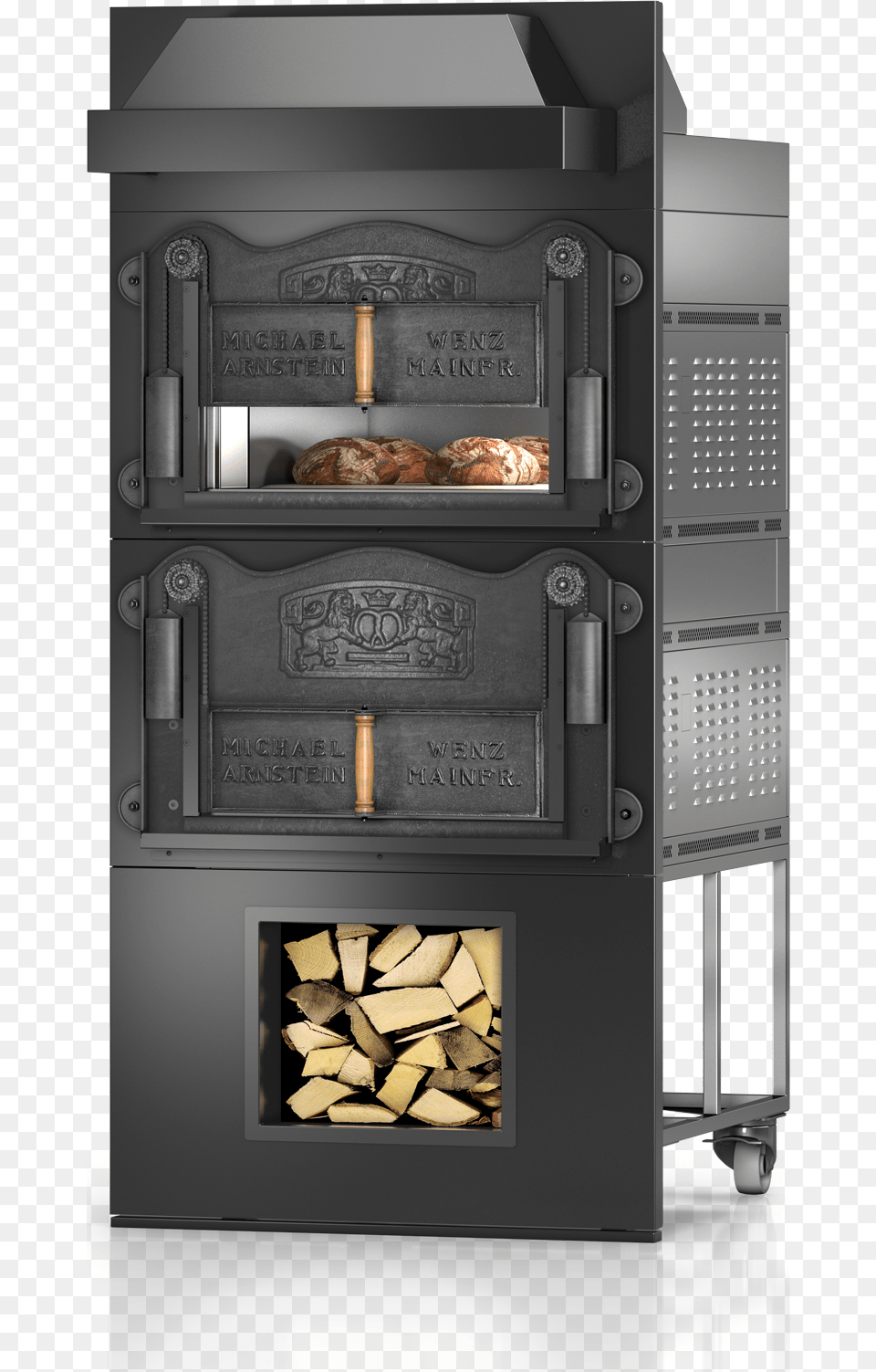 Original Designs Of An Old German Wood Burning Oven Miwe Wenz, Bread, Food, Fireplace, Indoors Free Png