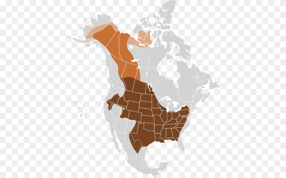 Original Distribution Bison Map, Chart, Plot, Atlas, Diagram Png Image