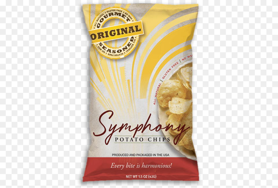 Original Flavor Symphony Potato Chips Bucatini, Bread, Food, Snack, Cracker Png Image