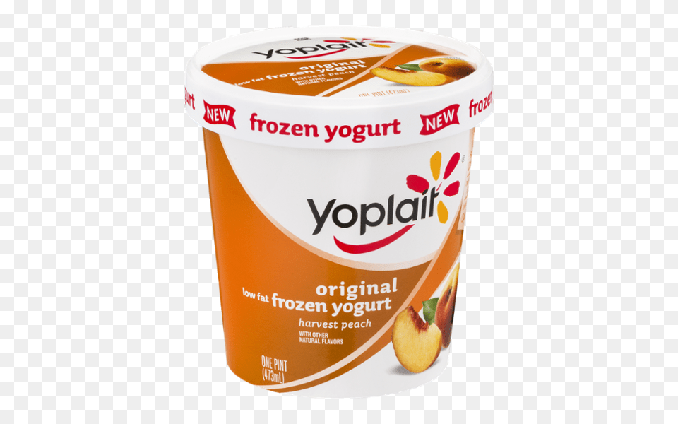 Original Harvest Peach Low Fat Frozen Yogurt Reviews, Dessert, Food, Tin, Can Free Transparent Png