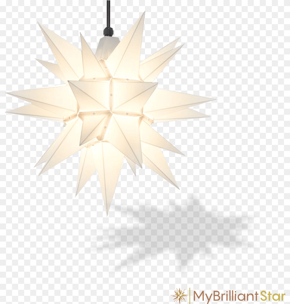 Original Herrnhut Plastic Star White 40 Cm 16 Inch Christiansfeld Stjerne, Chandelier, Lamp Png Image