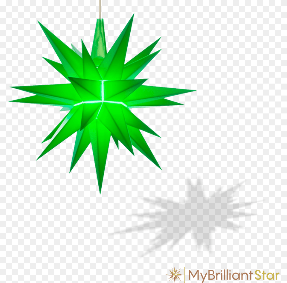 Original Herrnhut Plastic Star Z Green 13 Cm Herrnhuter Stern Sonderedition 2018, Leaf, Plant, Symbol, Star Symbol Free Png Download