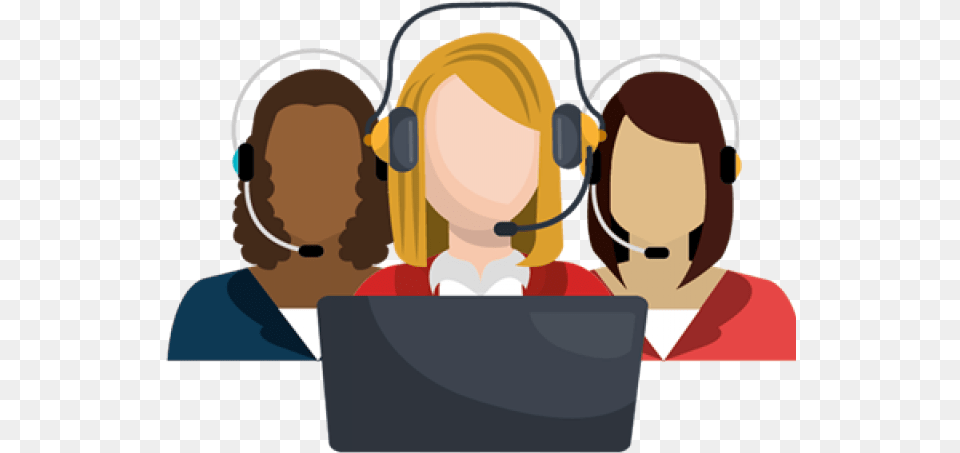 Original Illustration Contact Center Clipart, People, Person, Electronics, Adult Free Png