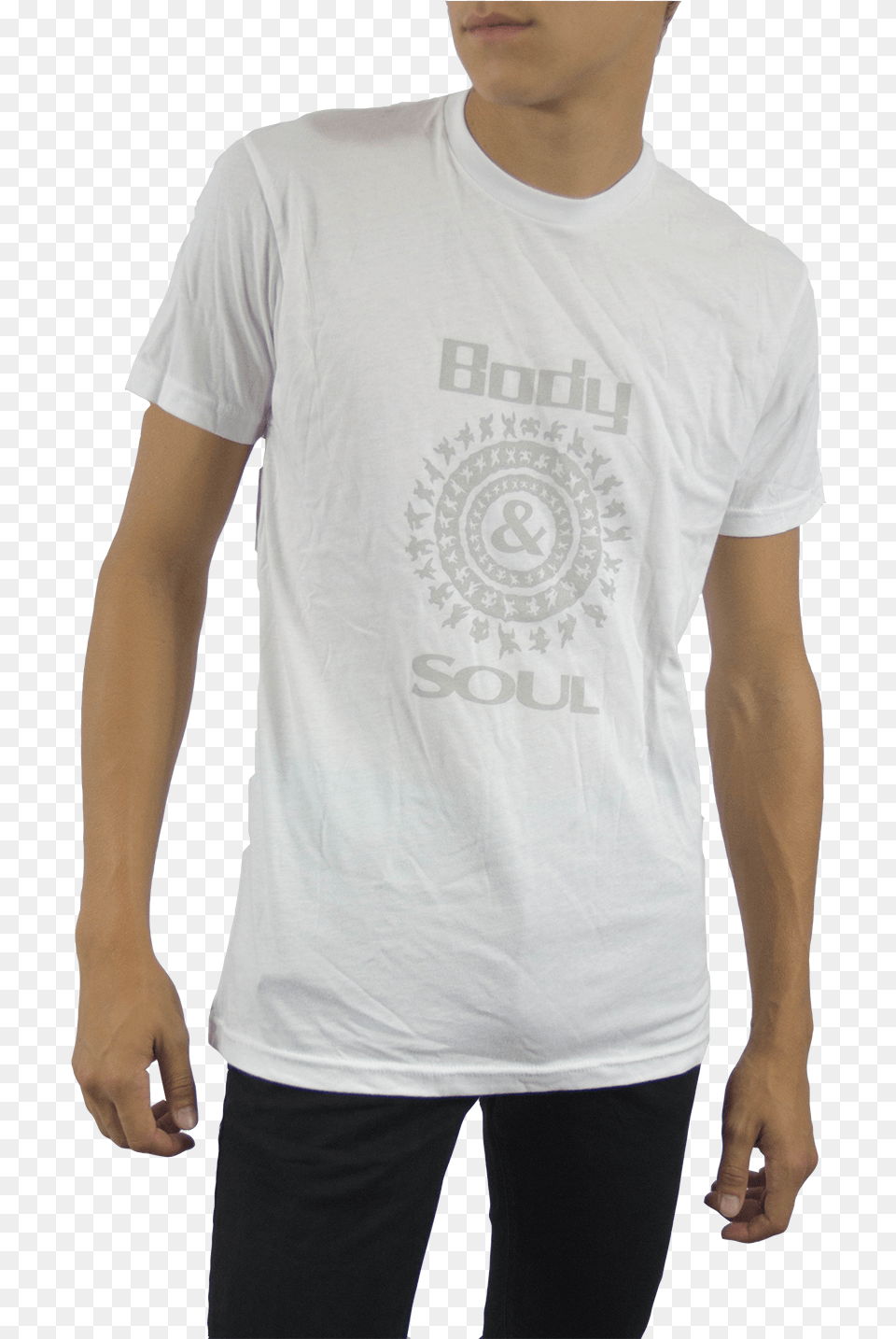 Original Logo Grey On White, T-shirt, Clothing, Person, Man Free Png