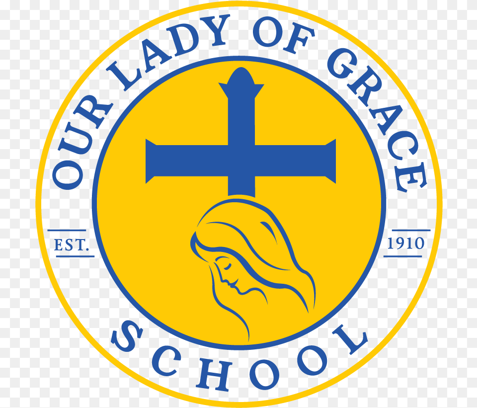 Original Logo Our Lady Of Grace Bulldogs Chicago, Badge, Symbol, Emblem Png