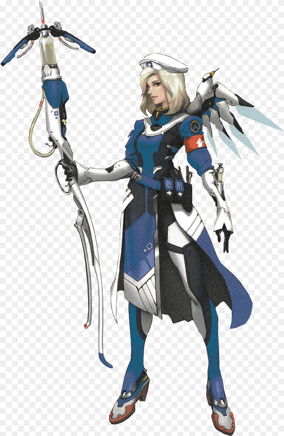 Original Mercy Concept Download Combat Medic Mercy Fanart, Person, Clothing, Costume, Adult Free Transparent Png