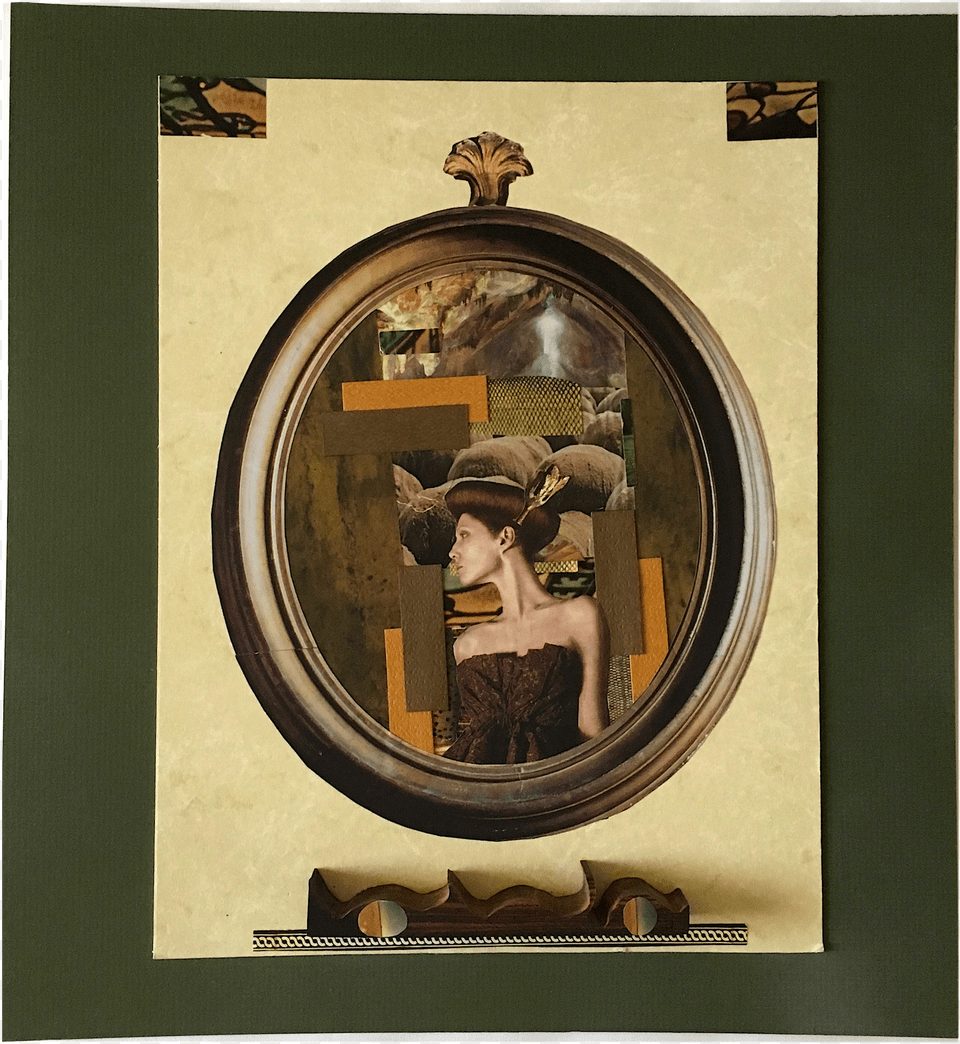 Original Mixed Media 3d Collage Picture Frame Png Image