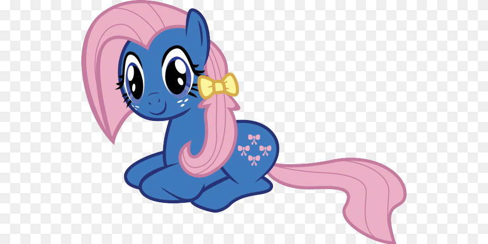 Original Mlp Pony With A Bow, Cartoon, Baby, Person, Face Free Png Download