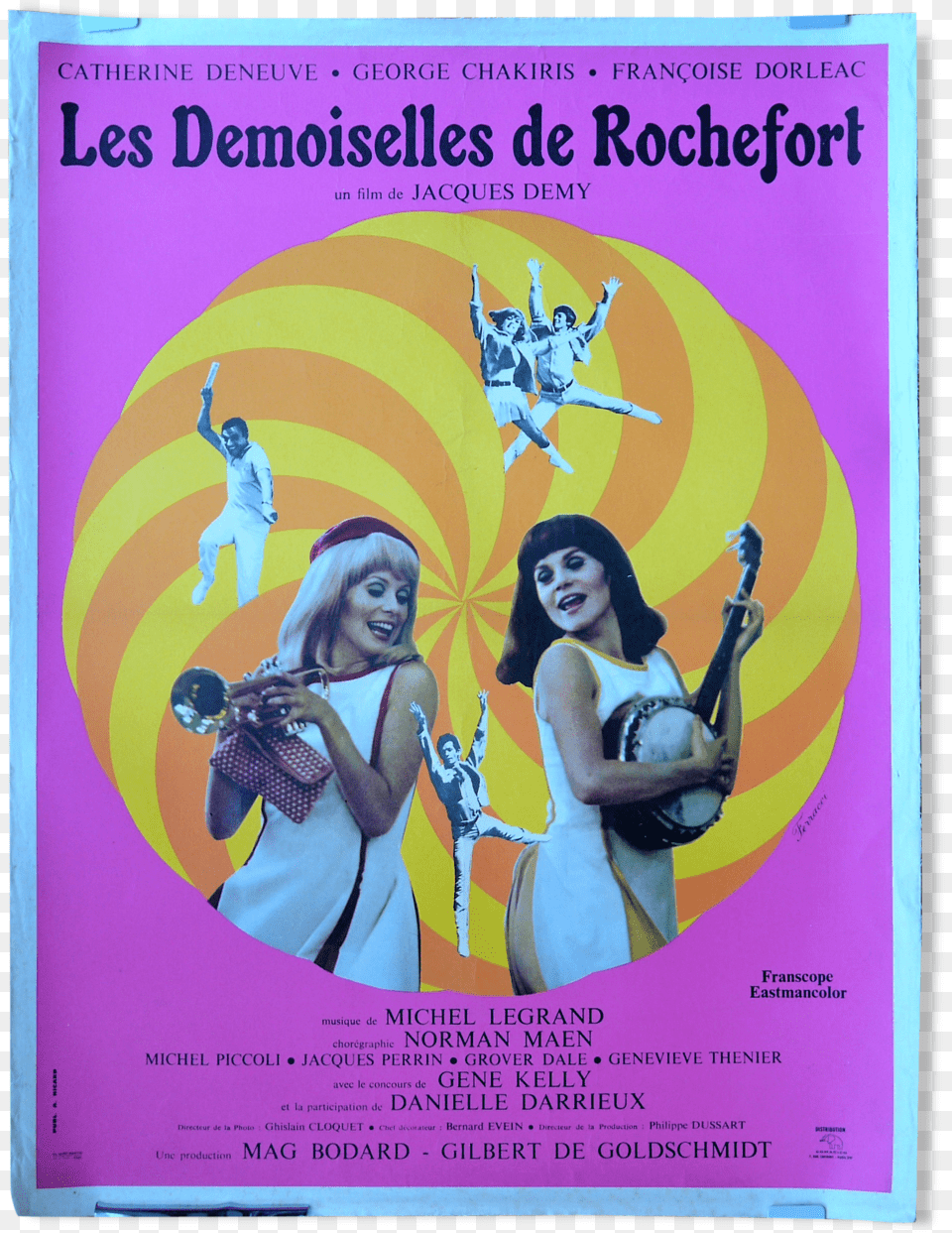 Original Movie Poster Quotles Demoiselles De Rochefortquot Young Girls Of Rochefort, Advertisement, Adult, Female, Person Free Transparent Png