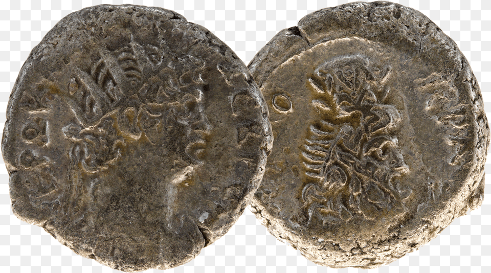 Original Nero Silver Tetradrachm Coin Old Money, Head, Person Png