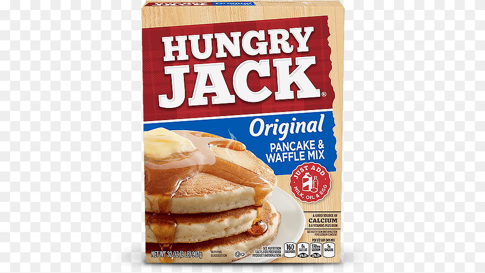 Original Pancake Amp Waffle Mix Hungry Jack Pancakes Box, Bread, Food, Sandwich Png Image