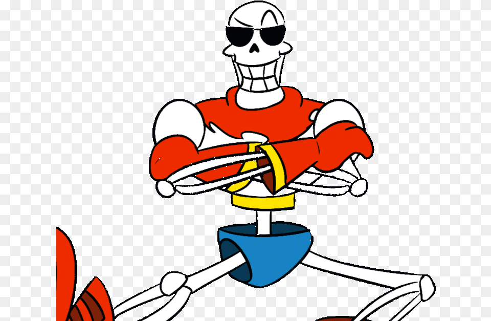 Original Papy On Scratch Undertale Sans Trombone Gif, Baby, Person, Cartoon, Face Free Png