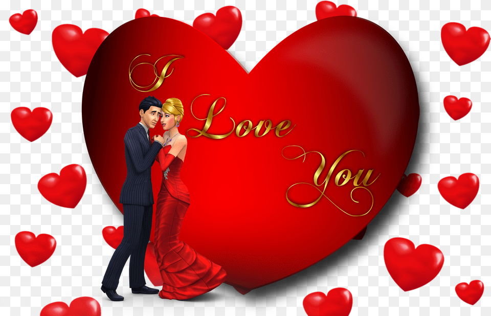 Original Resolution Romantic Heart Love Happy Valentine Day Hd Png Image