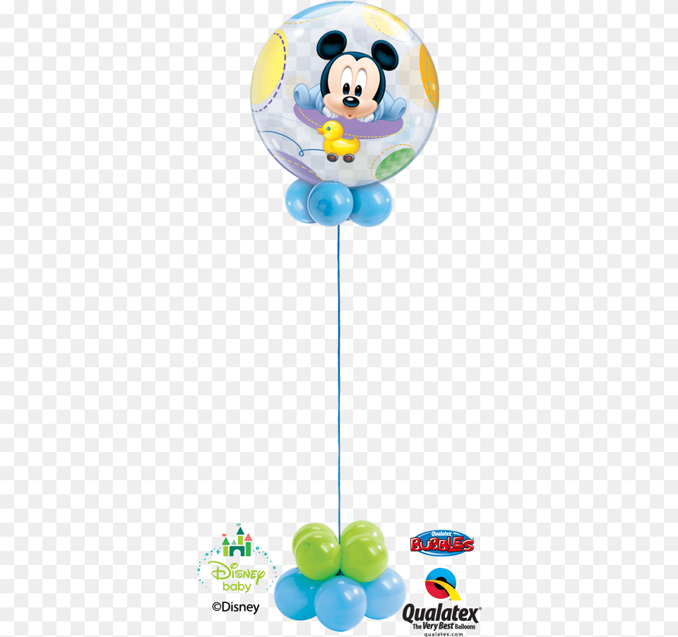 Original Size Is 415 920 Pixels 22quot Single Bubble Baby Mickey Mylar Balloons Foil, Balloon Png Image
