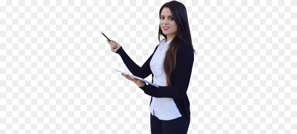 Original Size Is 674 450 Pixels Mujer Con Tablet, Sleeve, Clothing, Long Sleeve, Adult Free Transparent Png